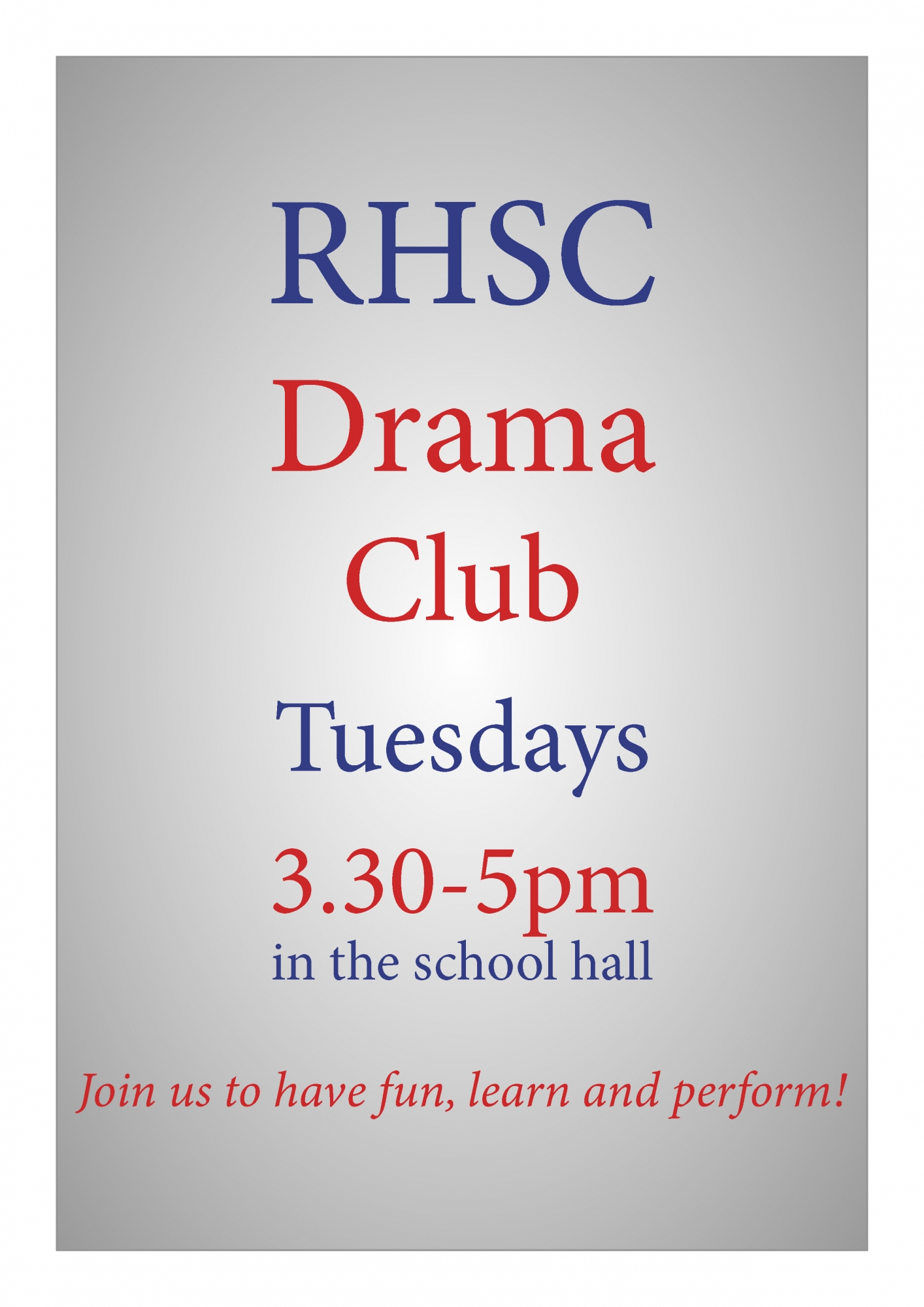 Poster RHSC Drama Club 23 (002)